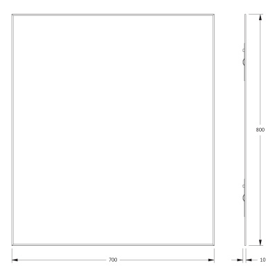 Зеркало настенное с фацетом Standard EVOFORM 70x80 см, BY 0220 фото в интернет-магазине Русалия