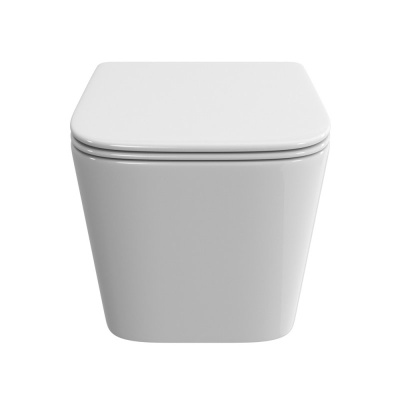 Унитаз подвесной безободковый DUE-TOR BB5171CH-TOR/SC Торнадо с сиденьем-микролифт Belbagno фото в интернет-магазине Русалия