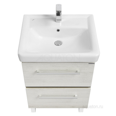 Тумба под раковину AQUATON Ронда PRO 60 дуб сом 1A205001RSC20 фото в интернет-магазине Русалия