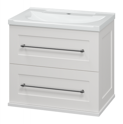 Тумба Марта 60 подвесная (белая) с раковиной Misty EVVA 60 Misty фото в интернет-магазине Русалия