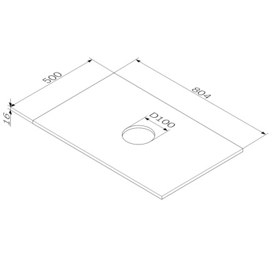 M8FST0800OF Func, Столешница, 80 см, цвет дерево текстурир-ое Am.Pm фото в интернет-магазине Русалия