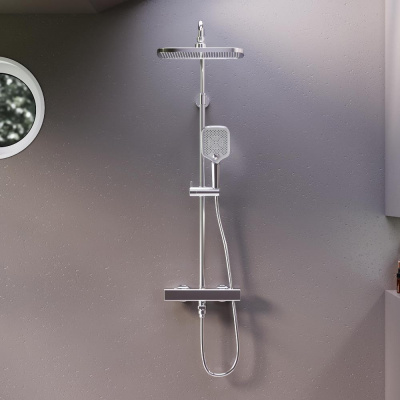 953810000 Gala душевая система с ванно  душевым ТМС смесителем, хром фото в интернет-магазине Русалия