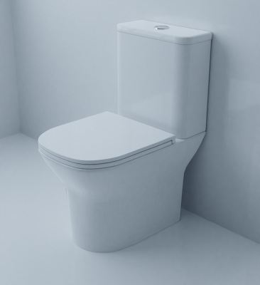 Унитаз безободковый AZ-8353 Iris с сиденьем микролифт Azario фото в интернет-магазине Русалия