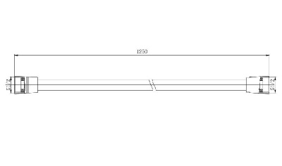 Шланг для душа 125см AQUATEK, матовый черный AQ2110MB фото в интернет-магазине Русалия