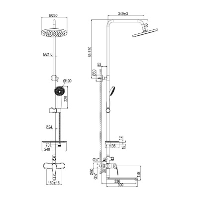 Смеситель для душа Lemark Linara (LM0462CF) фото в интернет-магазине Русалия