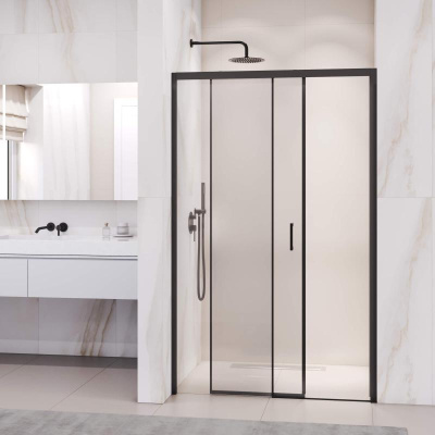 Душевая дверь RGW PA-017B 1500, стекло прозрачное, профиль черный фото в интернет-магазине Русалия