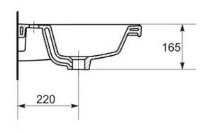 Раковина Como 60 UM-COM60/1 Cersanit фото в интернет-магазине Русалия