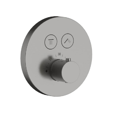 AQM 8403GM Набор для комплектации душа с термостатом, Gun metal фото в интернет-магазине Русалия