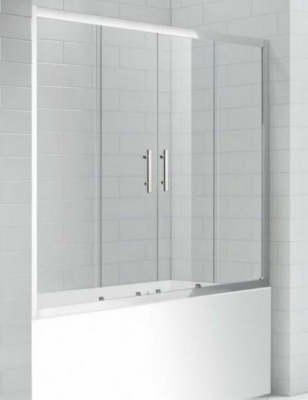 Шторка на ванну 170 ECO-VF-2-170/145-C-Cr Cezares фото в интернет-магазине Русалия