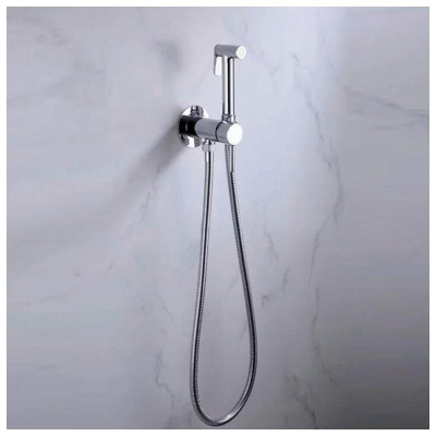 Гигиенический душ со смесителем встраиваемый Grocenberg GB001CR, хром фото в интернет-магазине Русалия