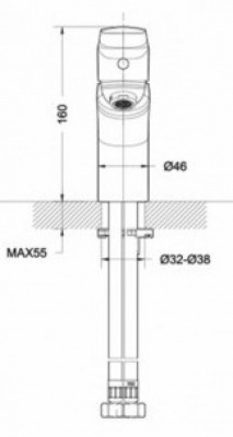 Смеситель для умывальника Real F1121179CP Bravat фото в интернет-магазине Русалия