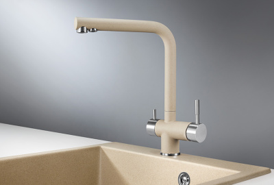 Смеситель для кухни GRANULA (2305, ПЕСОК) фото в интернет-магазине Русалия