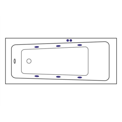 Гидромассажная ванна EXCELLENT Ava 170x70 "SOFT" (золото) WAEX.AVA17.SOFT.GL фото в интернет-магазине Русалия