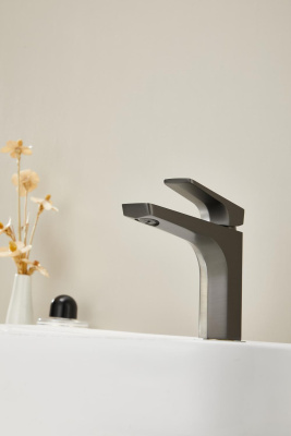 Смеситель для раковины HAIBA оружейная сталь (HB10726-3) фото в интернет-магазине Русалия