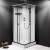W94C-403-090BT X-Joy Square кабина душевая  90x90,  профиль мат.черный, стекло прозрачное Am.Pm фото в интернет-магазине Русалия