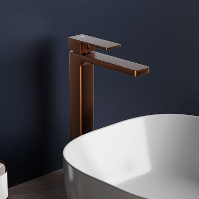 530250500 Gala, смеситель для раковины высокий, розовое золото Damixa фото в интернет-магазине Русалия