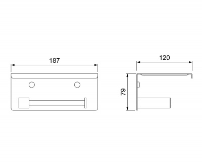 Бумагодержатель с полкой для телефона Timo Selene (17044/17) золото матовое фото в интернет-магазине Русалия