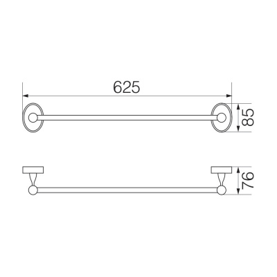 Полотенцедержатель 60см VR.BNR-7821.BR Bonjour Bronzo Veragio фото в интернет-магазине Русалия