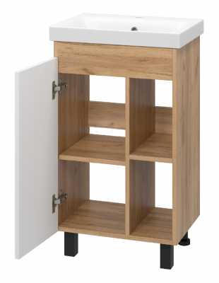 Тумба Крафт 50 с раковиной Cersanit Moduo Slim 50 Misty фото в интернет-магазине Русалия