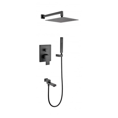 Душевая система встраиваемая Grocenberg GB5089BL-1, черный фото в интернет-магазине Русалия