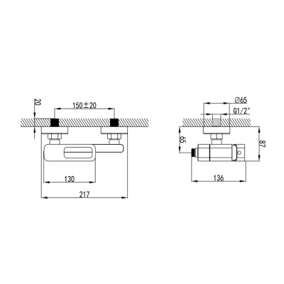 Смеситель для ванны IDDIS Slide белый матовый (SLIWT00i02WA) фото в интернет-магазине Русалия