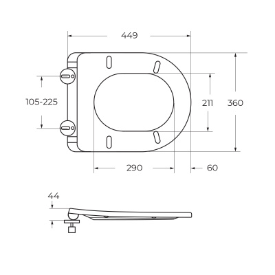 Крышка-сиденье BelBagno Сидения и комплектующие BB2031SC фото в интернет-магазине Русалия