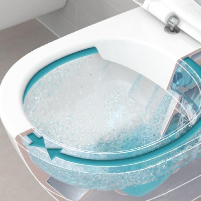 Унитаз подвесной безободковый Architectura с сиденьем-микролифт 4694HR01 Villeroy&Boch фото в интернет-магазине Русалия