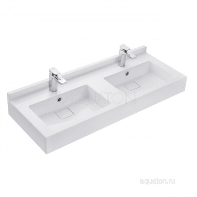 Раковина AQUATON Сакура 120 1A72433KSK010 2 чаши фото в интернет-магазине Русалия