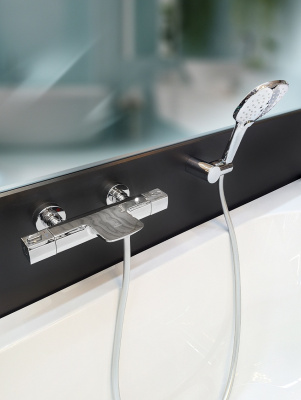 Смеситель для ванны с термостатом AltroBagno Aperto 020402 Cr AltroBagnoAperto020402Cr фото в интернет-магазине Русалия