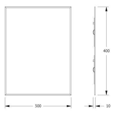Зеркало настенное с фацетом Standard EVOFORM 30x40 см, BY 0202 фото в интернет-магазине Русалия