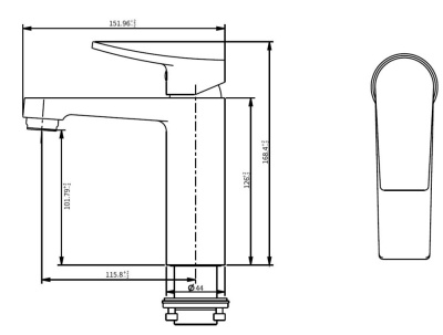 Смеситель Savol для раковины (SK-H3201) фото в интернет-магазине Русалия