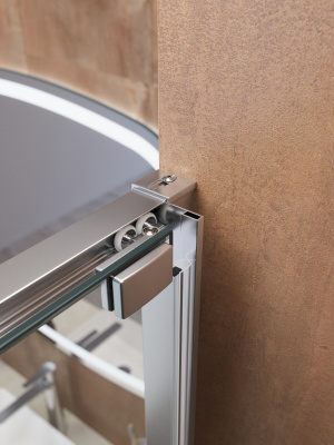 Душевая дверь CEZARES LUX-B-FS-1-90-C-CR фото в интернет-магазине Русалия