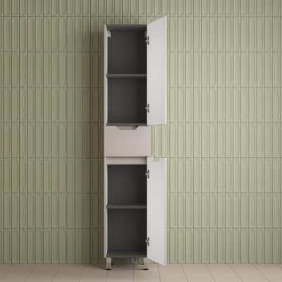 Пенал "Остин" 360 см напольный 1 ящик крем эмаль PLUS фото в интернет-магазине Русалия