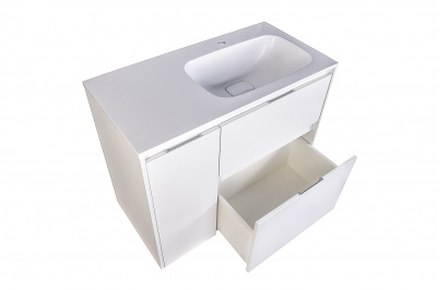 Тумба с раковиной Барселона 90 напольная ПРАВАЯ Style Line фото в интернет-магазине Русалия