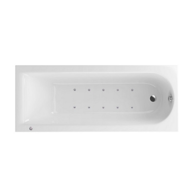 Ванна EXCELLENT Aurum Slim 170x70 "AERO" (хром) фото в интернет-магазине Русалия
