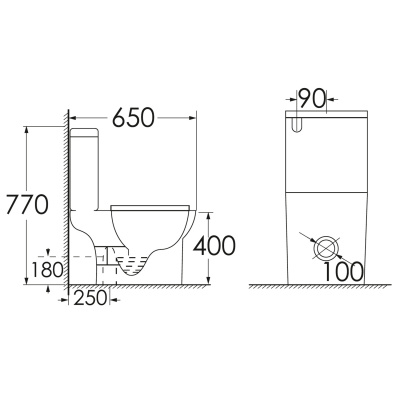 Унитаз безободковый AZ-1038A Fretta Round с сиденьем микролифт Azario фото в интернет-магазине Русалия
