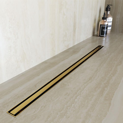 Душевой трап RGW SDR-54Gb 600мм золото BRUSH фото в интернет-магазине Русалия