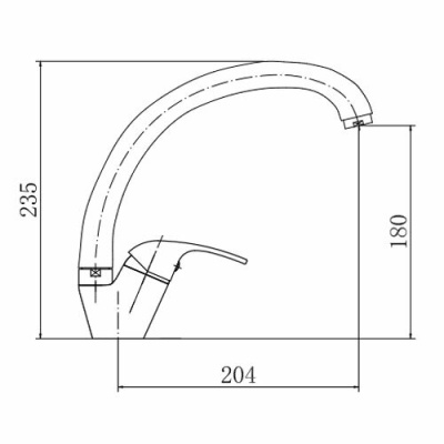 Смеситель для кухни FASHUN (A4115) фото в интернет-магазине Русалия