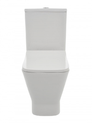 AQM1005 Унитаз напольный Rimless c сиденьем SoftClose, горизонтальный выпуск. 620x345x415мм AQUAme фото в интернет-магазине Русалия