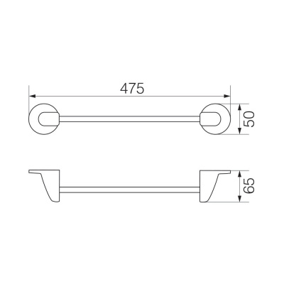 Полотенцедержатель 40см OSC-5220.CR Oscar Chromo Veragio фото в интернет-магазине Русалия