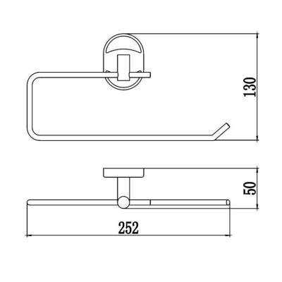Полотенцедержатель Savol S-L07052, хром фото в интернет-магазине Русалия