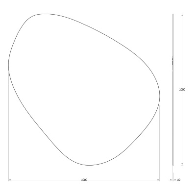 Зеркало настенное Primary EVOFORM 100х100 см, BY 0117 фото в интернет-магазине Русалия