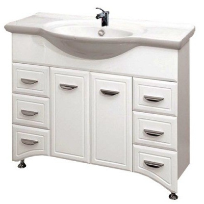 Тумба Дрея 105 с раковиной Kirovit Классик 105 Misty фото в интернет-магазине Русалия