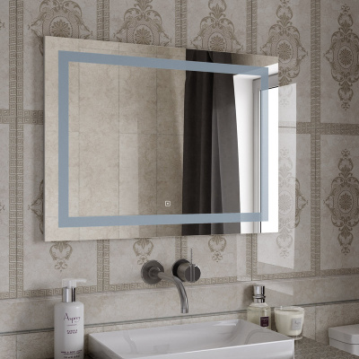 Зеркало с подсветкой Rimini 800х600 ЗЛП65 Continent фото в интернет-магазине Русалия