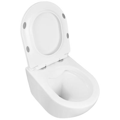 Унитаз подвесной безободковый Fatto AZ-1049WS с сиденьем микролифт Azario фото в интернет-магазине Русалия