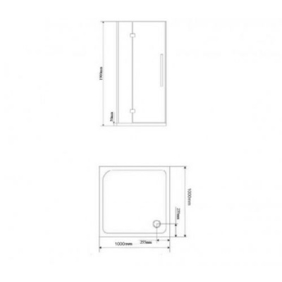 Душевой уголок F-2005 100х100 Wasserfalle фото в интернет-магазине Русалия