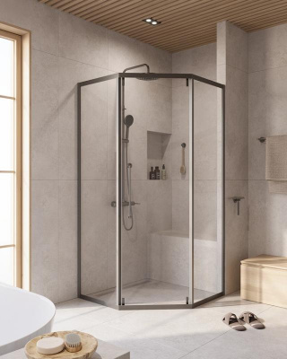 Душевой уголок CEZARES RELAX-304-P-1-100-C-GM фото в интернет-магазине Русалия