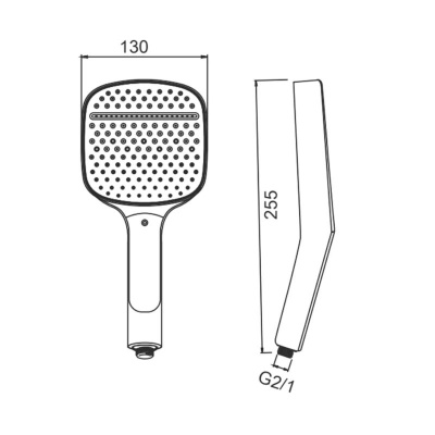 Лейка для душа Splenka S450.54, хром фото в интернет-магазине Русалия