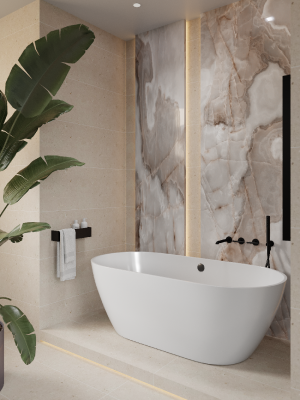 Ванна из искусственного камня Olivia Lux MAT 170х80 GreenStone фото в интернет-магазине Русалия