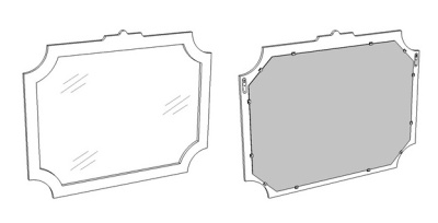 Зеркало "Манойр 105" Corozo фото в интернет-магазине Русалия